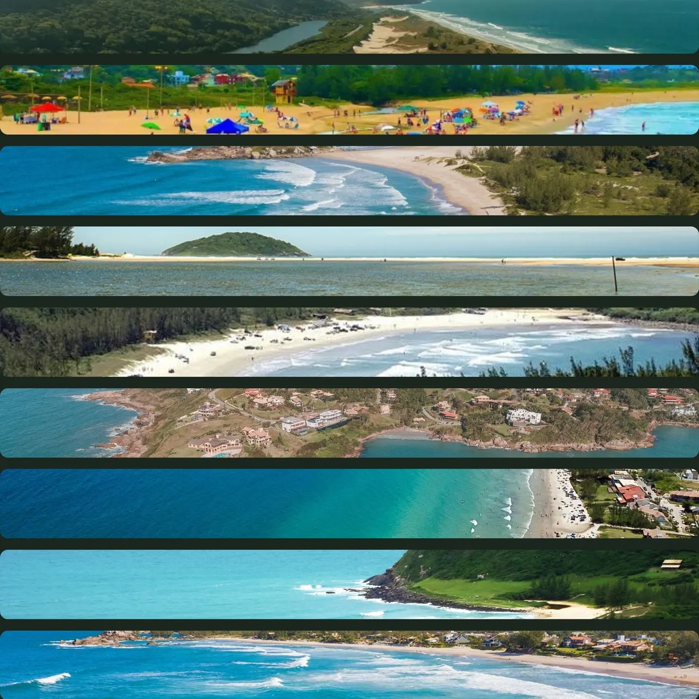 Mosaico das praias de Garopaba