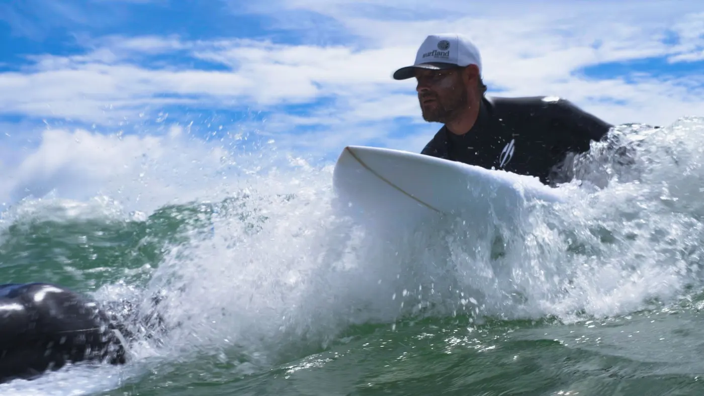 Professor Gugu surfando